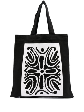 10 CORSO COMO abstract print tote bag in black