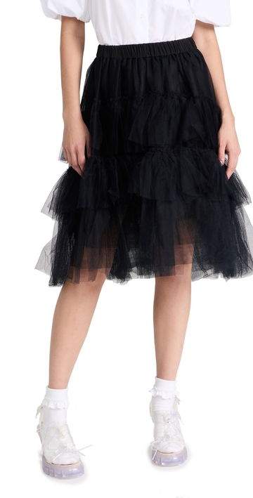 simone rocha elasticated classic tutu skirt black 14