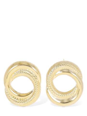 DESTREE Sonia Circle Stud Earrings in gold