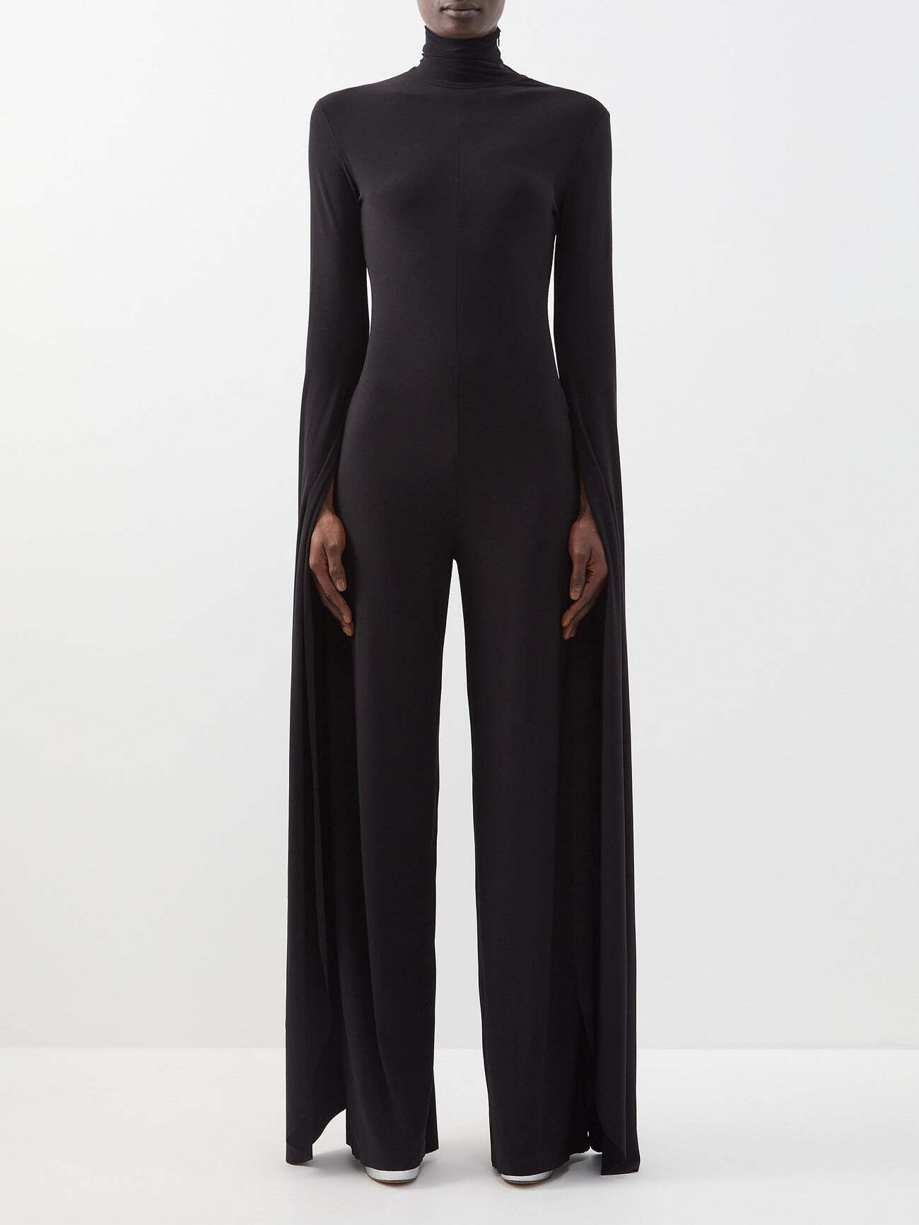 Norma Kamali - Cutout-back Jersey Jumpsuit - Womens - Black