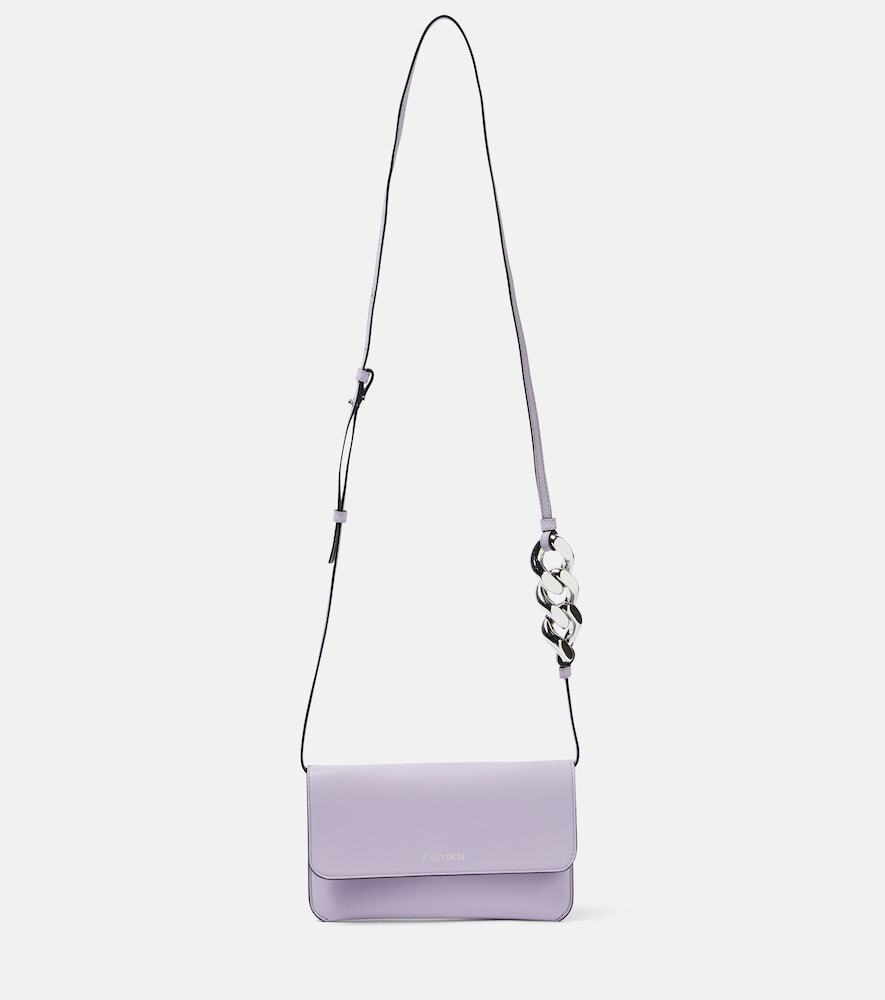 JW Anderson Leather phone pouch in purple