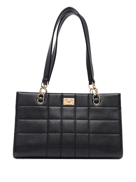 Chanel Pre-Owned 2002 Choco Bar tote bag - Black