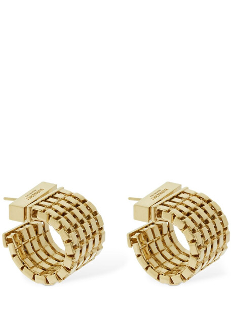 BURBERRY Square Hoop Earrings in gold