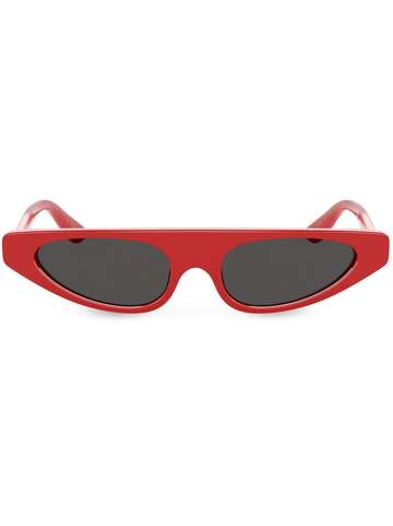 dolce & gabbana eyewear re-edition dna cat-eye sunglasses - red