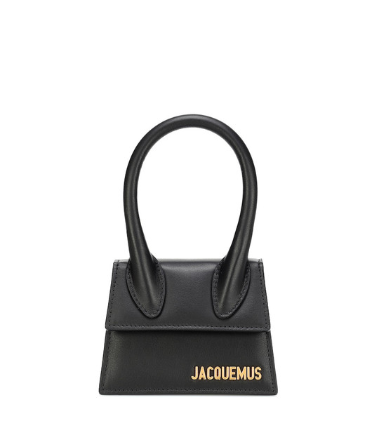 Jacquemus Le Chiquito Mini leather tote in black