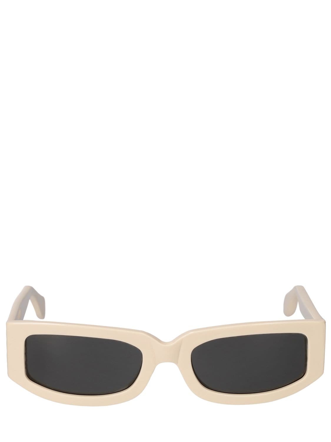 SUNNEI Prototipo 1.1 Squared Acetate Sunglasses in black / white