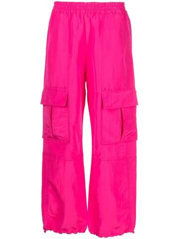 rodebjer cargo-pocket detail trousers - pink