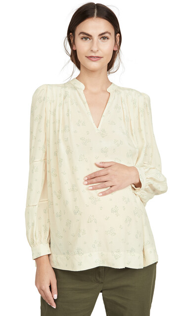 HATCH The Joselyn Blouse in cream