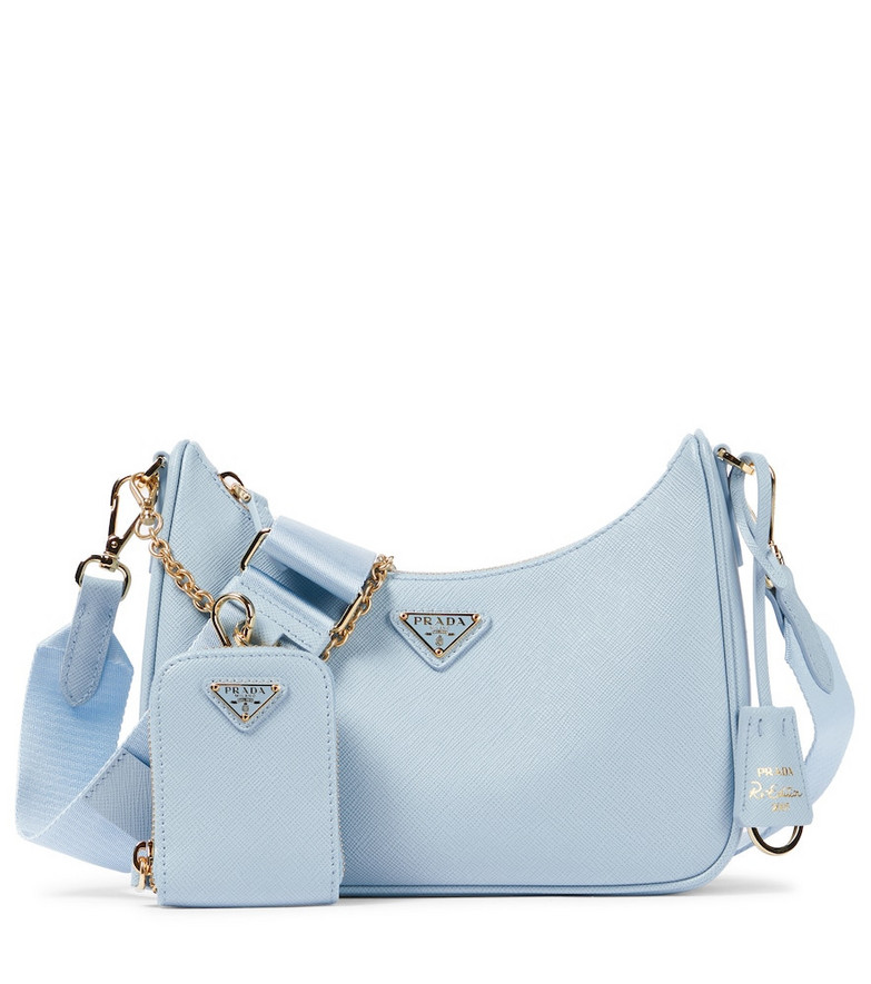 Prada Re-Edition 2005 Small leather shoulder bag in blue