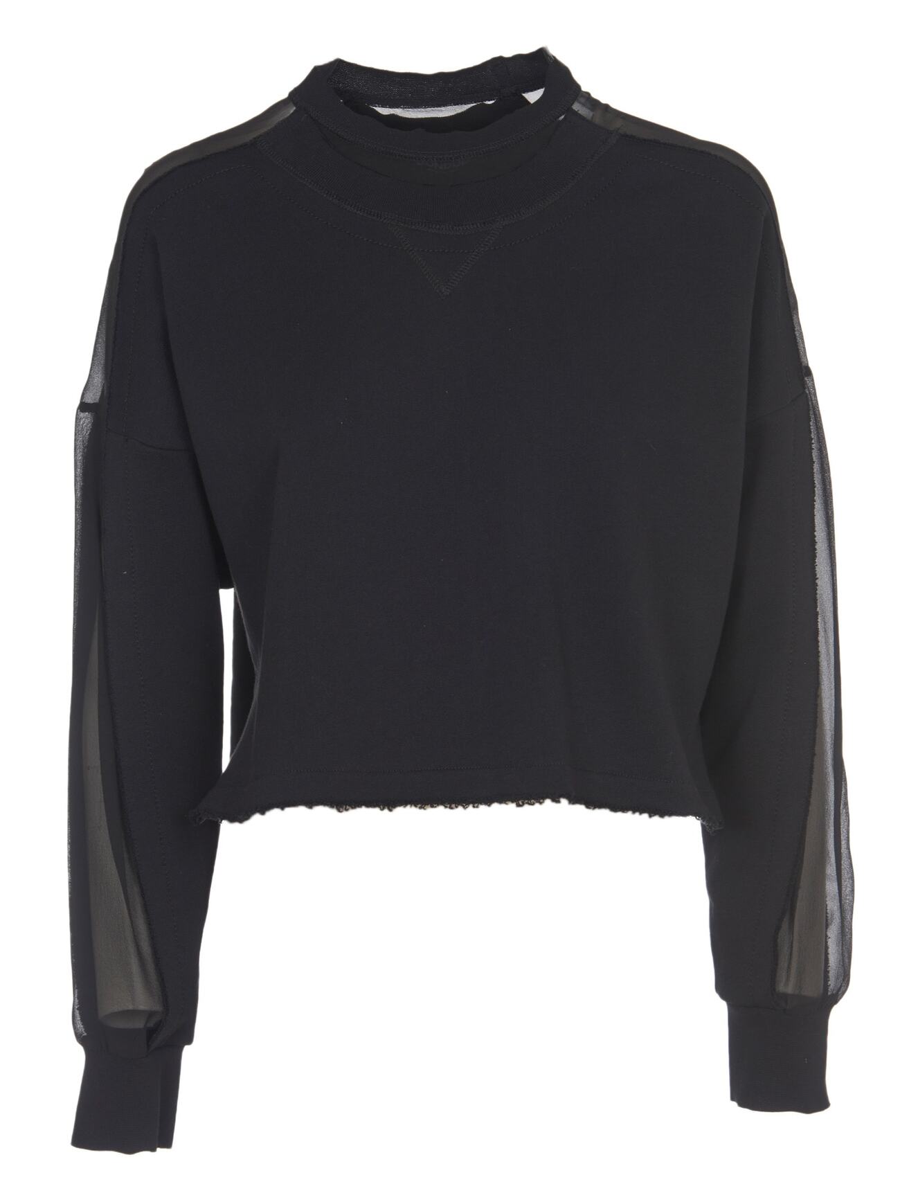 Dondup Black Cropped Sweatshirt