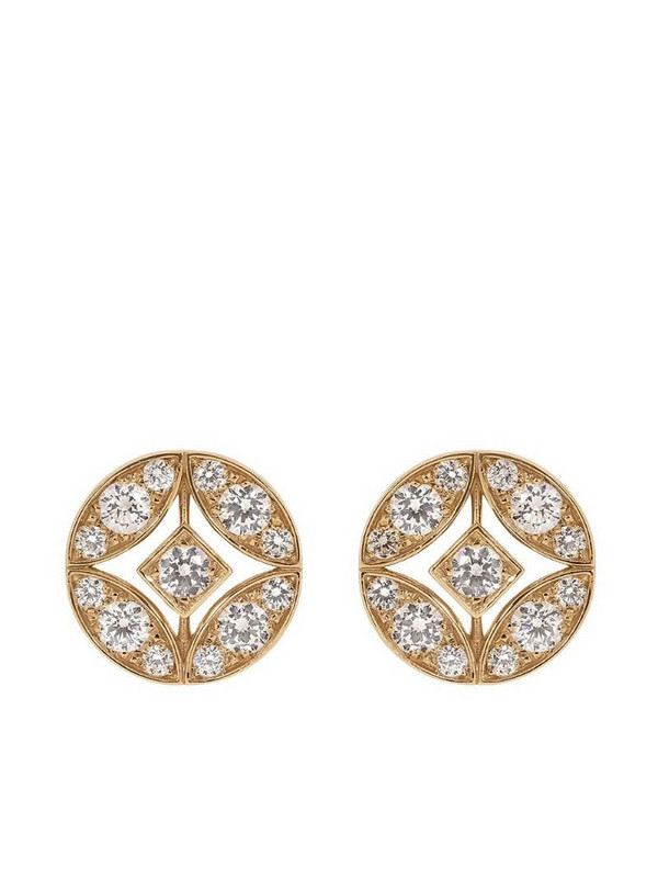 MARIANI 18kt rose gold diamond Lucilla stud earrings