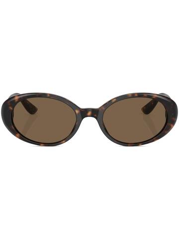 dolce & gabbana eyewear tortoiseshell round-frame sunglasses - black