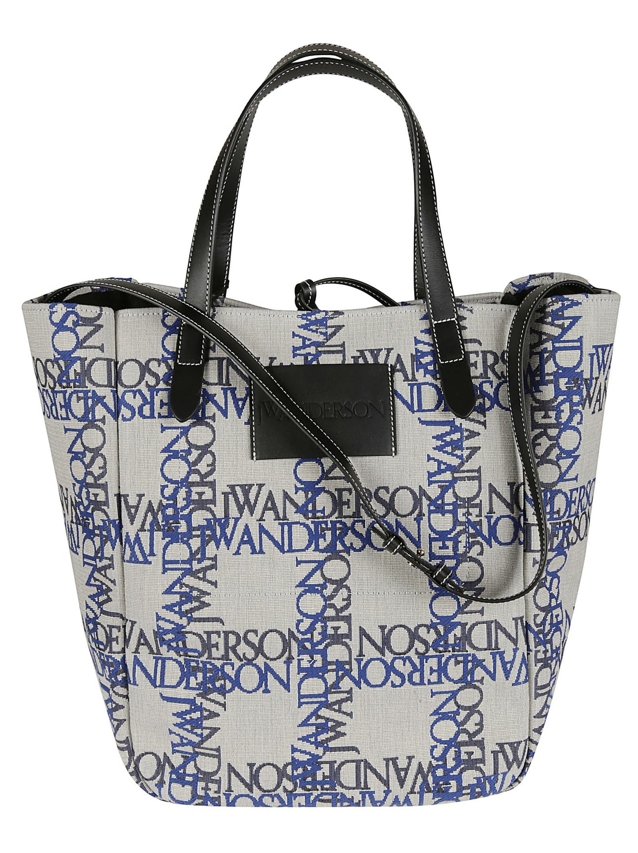 J.W. Anderson Cabas Belt Tote in black / white