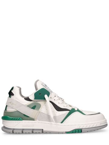 axel arigato astro sneakers in green / white