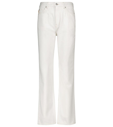 GANNI High-rise jeans in white