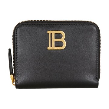 Balmain B-Buzz leather wallet in black