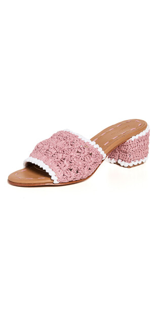 Carrie Forbes Abdel Mules in rose / white