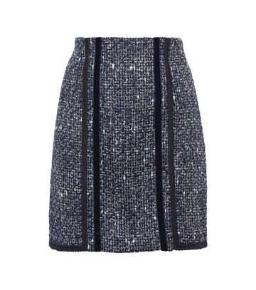 Etro Tweed pencil mini skirt in blue