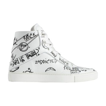 Zadig & voltaire ZV1747 High Flash High-Top Trainers in white