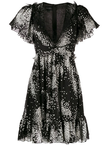Giambattista Valli star print flared dress in black