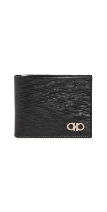 ferragamo revival bifold wallet nero one size