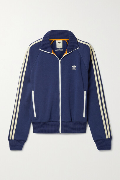 adidas Originals - + Wales Bonner Crochet-trimmed Knitted Track Jacket - Blue