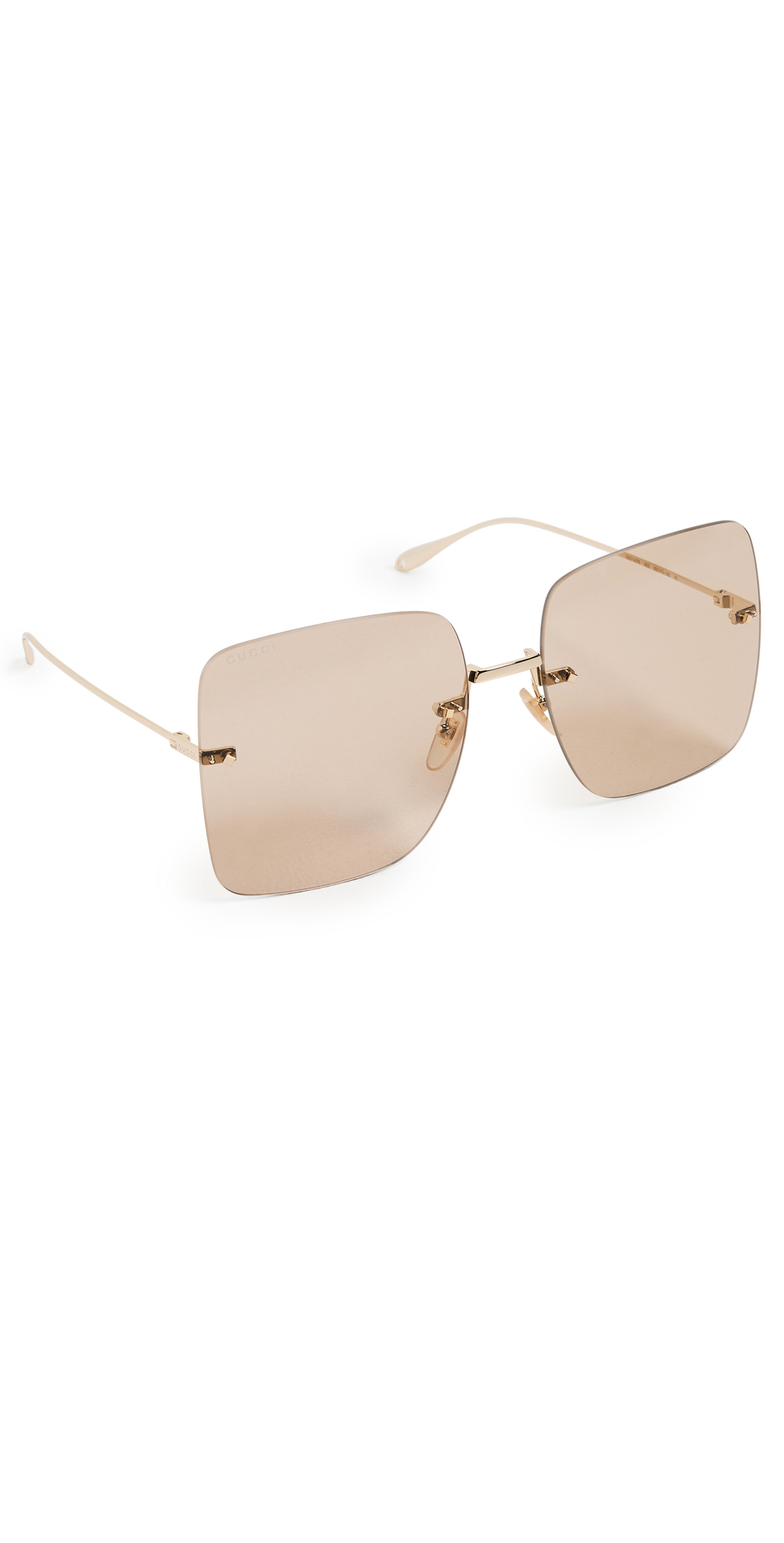Gucci Pure Metal Sunglasses in brown / gold