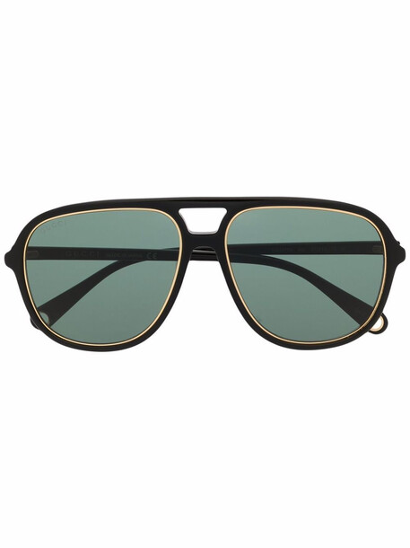 Gucci Eyewear aviator-frame sunglasses - Black