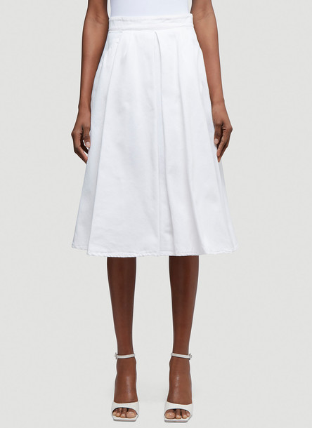 Prada Denim Skirt in White size IT - 40
