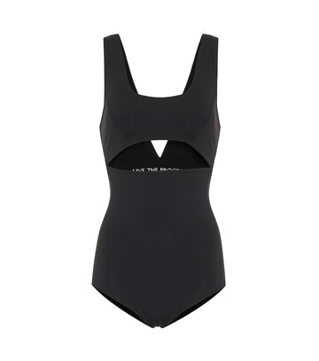 Live The Process Cut-out bodysuit in black