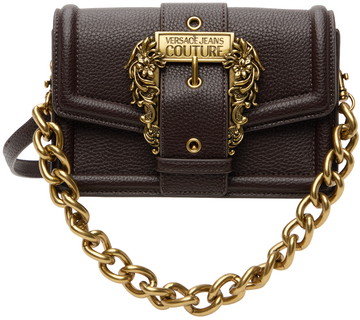 versace jeans couture brown curb chain bag