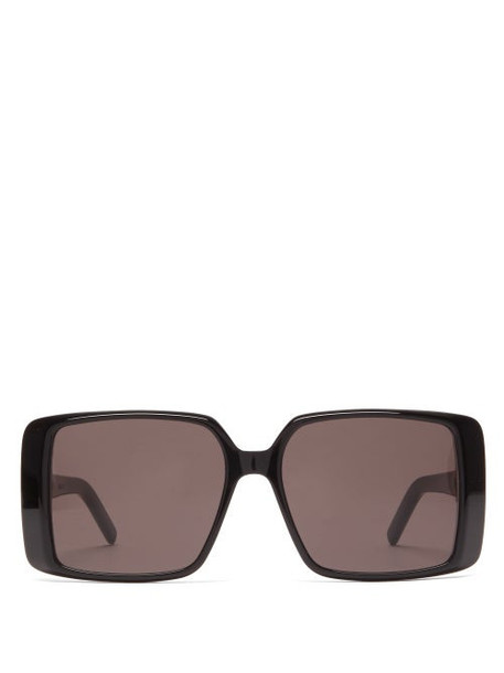 Saint Laurent - Square Acetate Sunglasses - Womens - Black