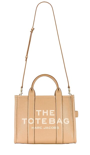 marc jacobs the medium tote in tan in camel