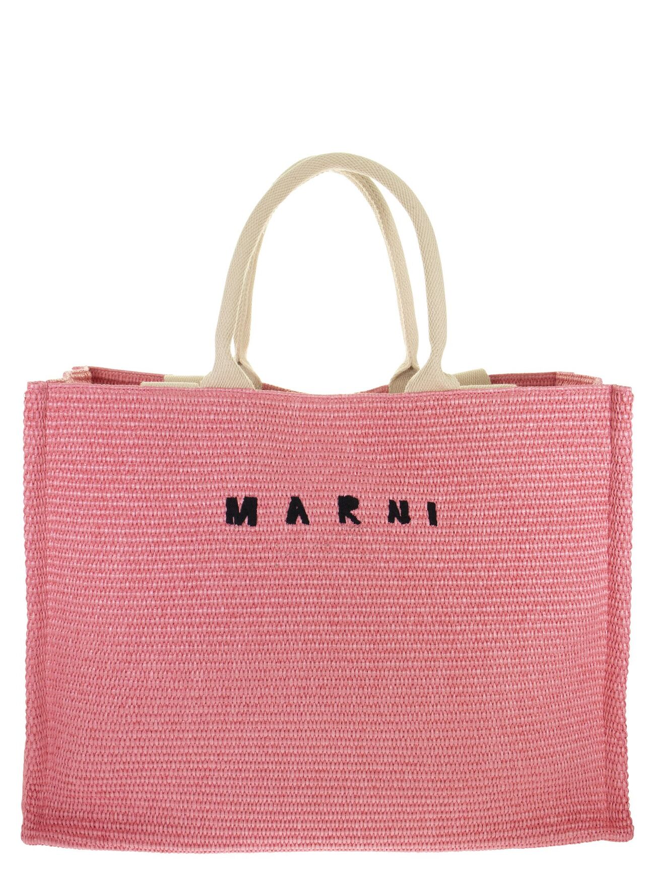 Marni Raffia Bag in pink