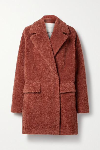 Lafayette148 - Quade Wool-blend Fleece Coat - Red