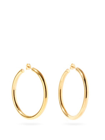 otiumberg - large recycled 14kt gold-vermeil hoop earrings - womens - yellow gold