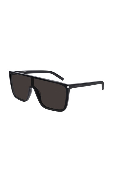 Saint Laurent Mask D-Frame Acetate Sunglasses in black