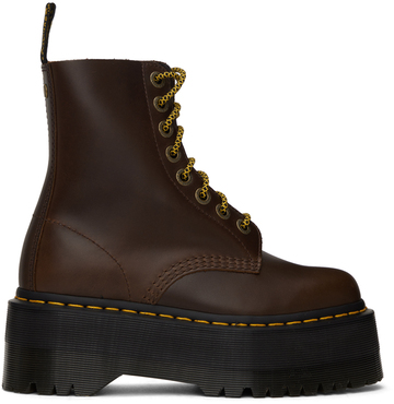 dr. martens brown 1460 pascal max boots