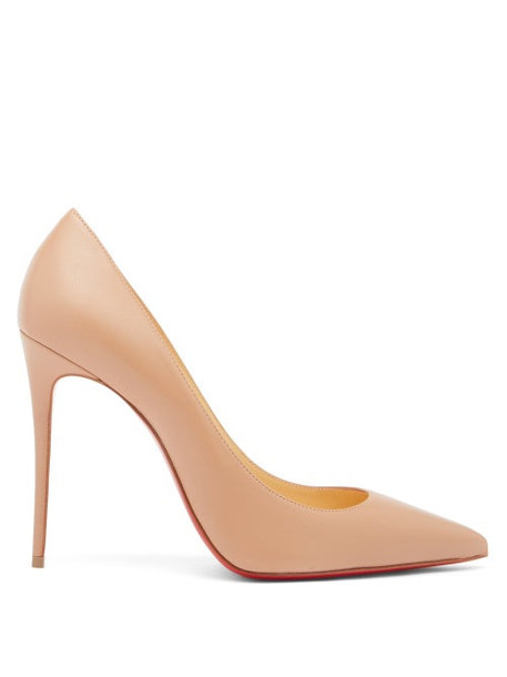 Christian Louboutin - Kate 100 Leather Pumps - Womens - Nude