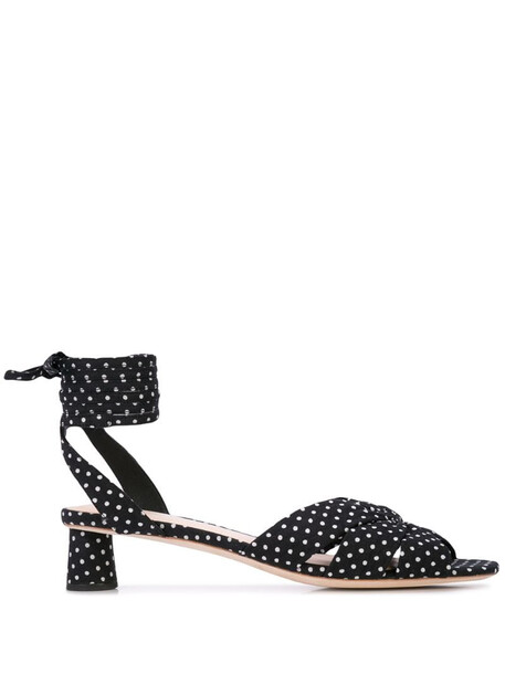 Loeffler Randall Leia polka dot sandals in black