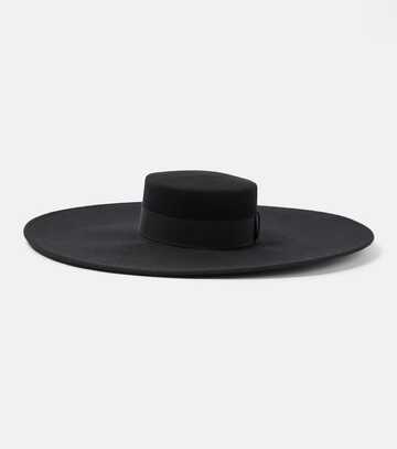 nina ricci wool hat in black