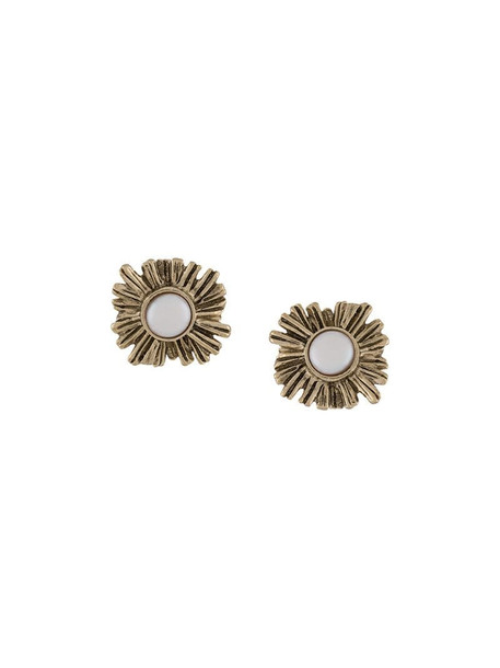 Goossens Trefle puce earrings in gold
