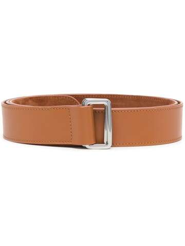 fabiana filippi leather stitched belt - brown