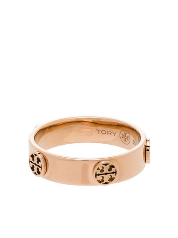 Tory Burch multi-logo band ring in pink