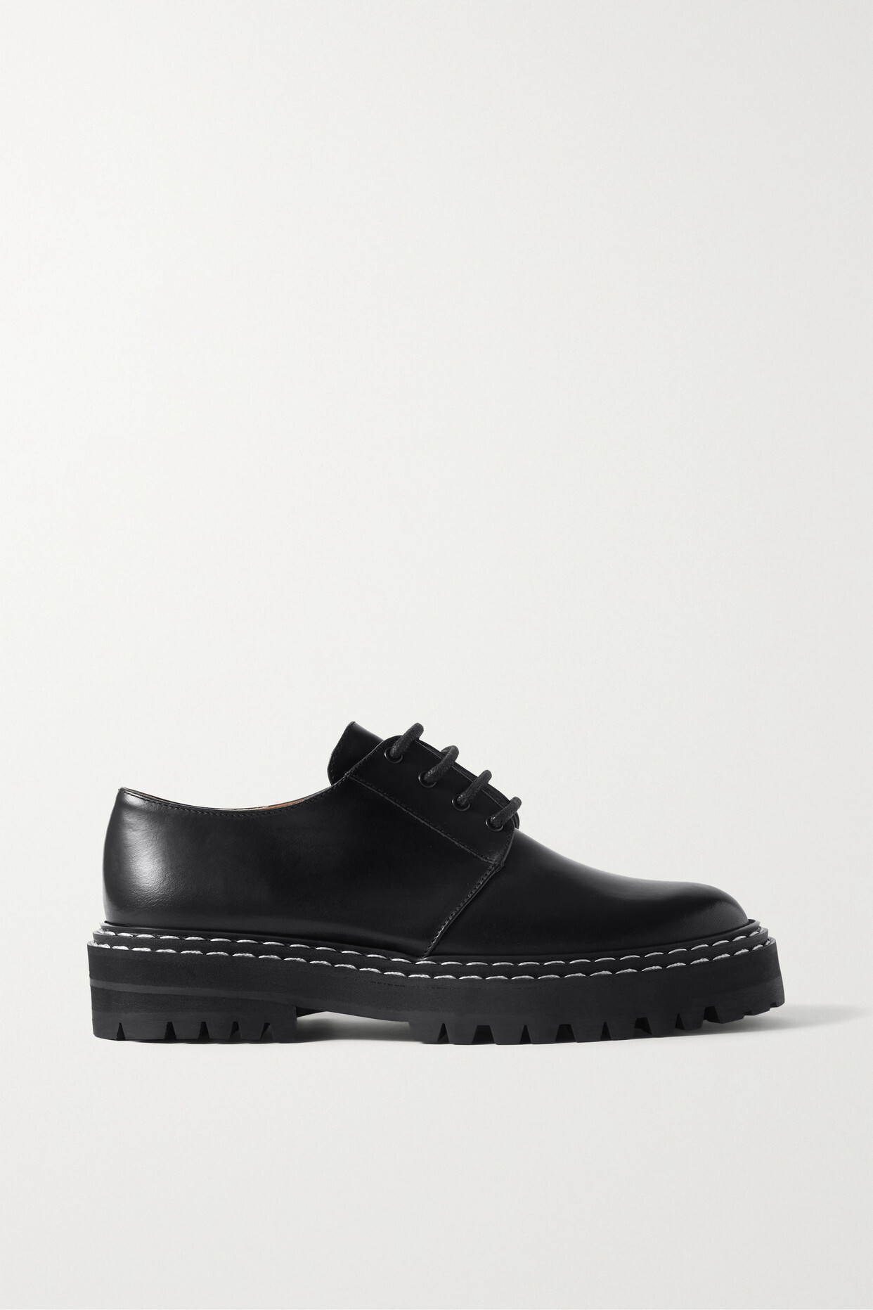 ATP Atelier - Maglie Leather Brogues - Black