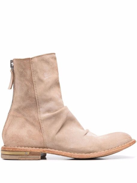 MOMA mid-calf leather boots - Neutrals