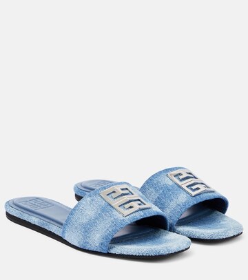 givenchy 4g denim sandals in blue