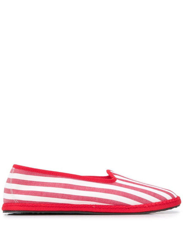 Vibi Venezia striped slip-on espadrilles in red