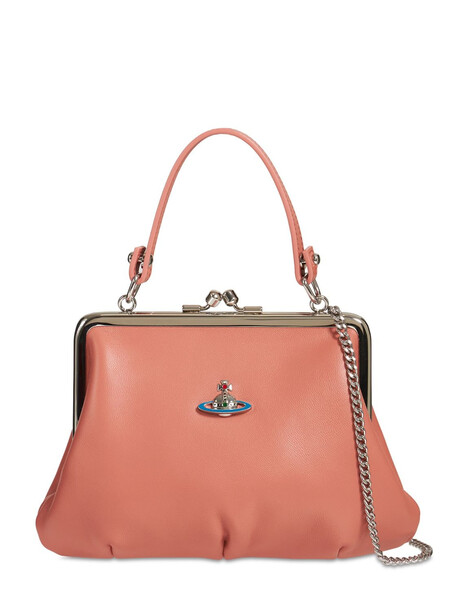 VIVIENNE WESTWOOD Granny Frame Napa Leather Bag in pink