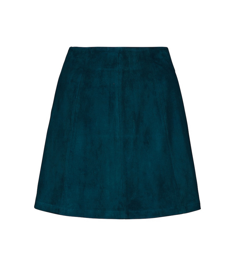 STOULS Fantomette suede miniskirt in blue